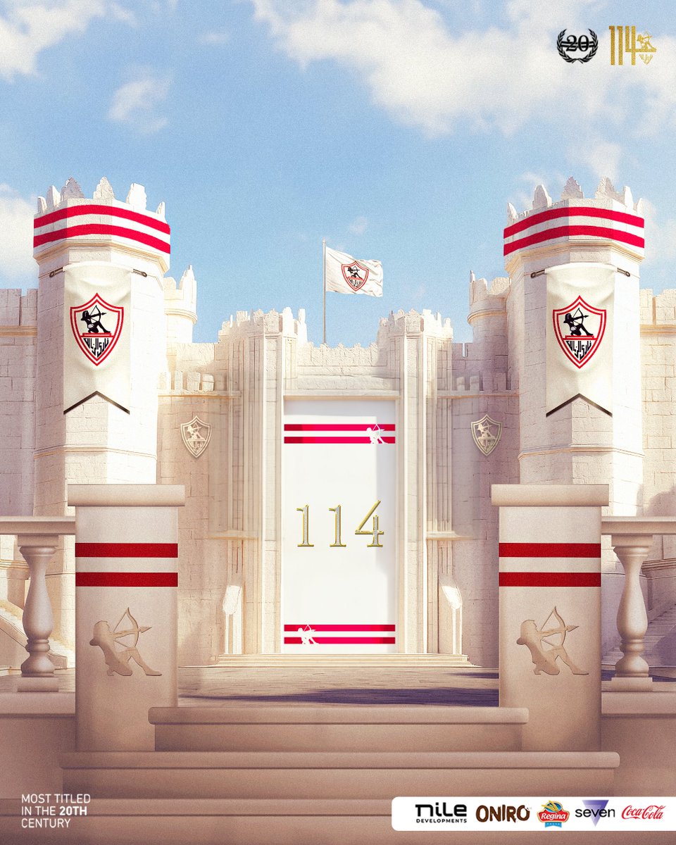 ZSCOfficial's tweet photo. 114 سنة على أكبر قلعة رياضية في مصر 🤩🏹

#Zamalek | #MostTitledIn20C | #الزمالك_أولًا | #أكبر_قلعة_رياضية https://t.co/UiwDgpMNrq
