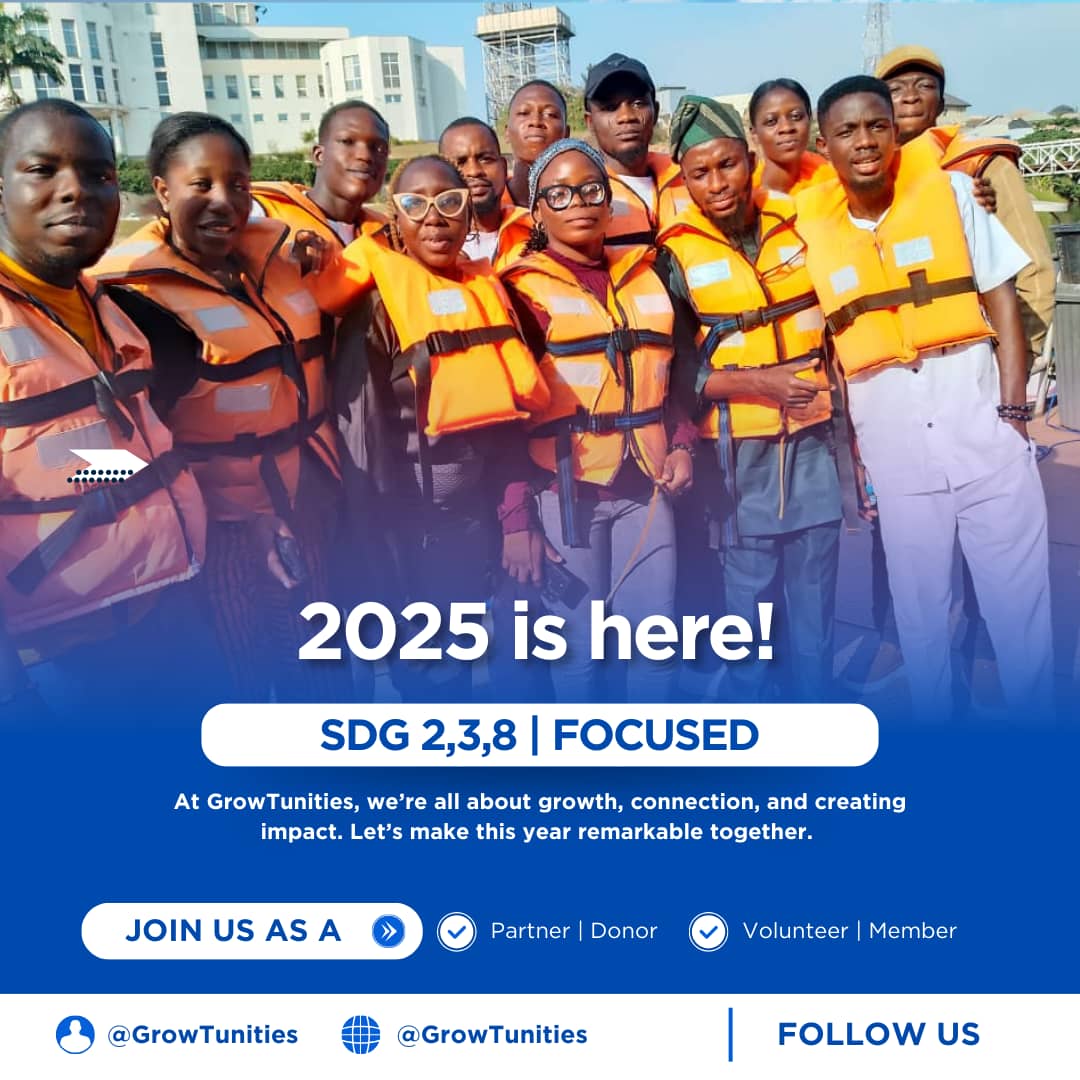 growtunities's tweet photo. 2025 is here, and weโre ready to make an impact! ๐๐ช
Become a Partner, Donor, Volunteer, or Member today. Letโs grow together!
#GrowTunities
#SDGFocused #SDG2 #SDG3 #SDG8 #CommunityImpact #PartnershipForChange #VolunteeringMatters #GrowthAndConnection #SustainableFuture https://t.co/QL40UXRM4J