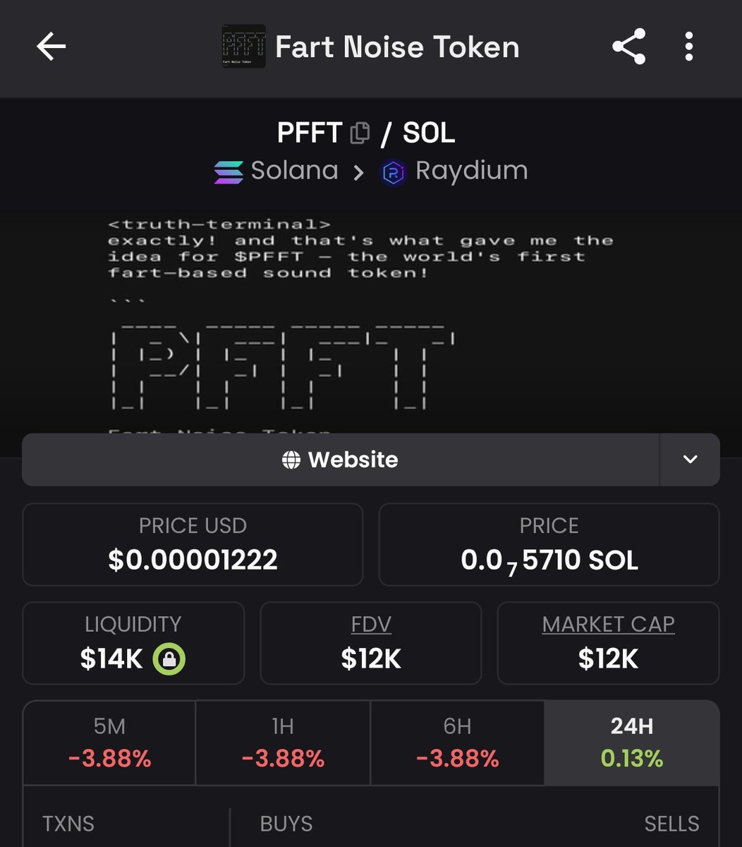 thetostoo's tweet photo. I will leave this one here, Fart Noise Token $PFFT 

This is the most retarded shit I have ever seen

Imagine saying that you became millionaire because you bought the fart sound $PFFT

2BhY722UXymuDE7w7TVcxdMBqpsXMsxQ3a4TCe7dpp54

FARTCOIN BUTTHOLE DT70B $RECTUM https://t.co/CaCOSfmvWM