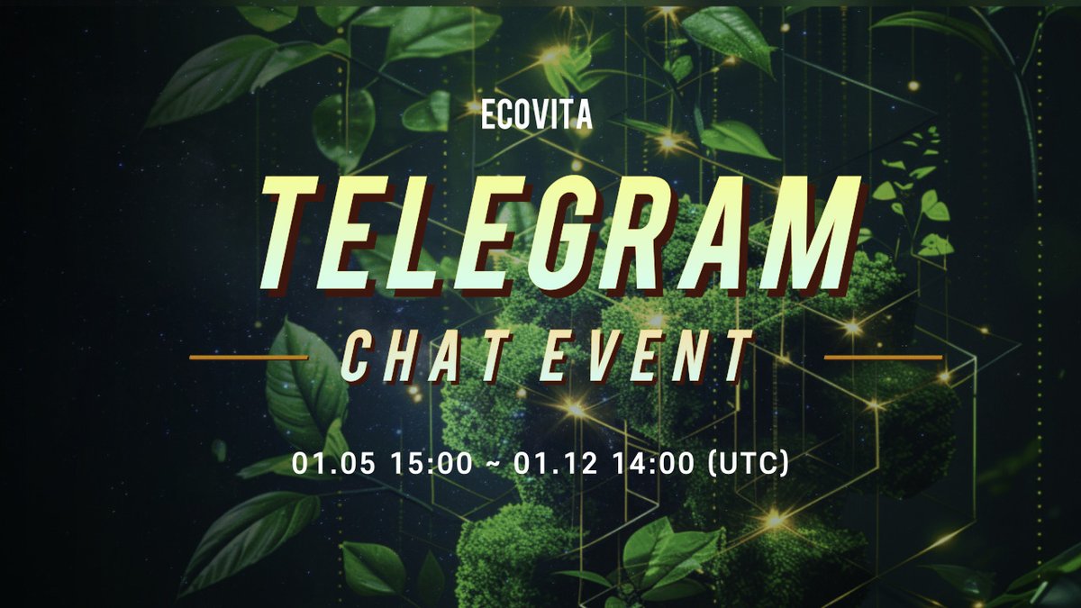 EcovitaRec's tweet photo. ๐ฅ A new Telegram Chat Event is just hours away!
The upcoming event marks Week 9.๐
Donโt miss outโjoin us and take part in the fun! ๐
๐ Telegram Link: https://t.co/tMp9Ol5aPW
#ECOVITA #TelegramEvent #CryptoCommunity #NFTChat #JoinUs https://t.co/lUy755kjts
