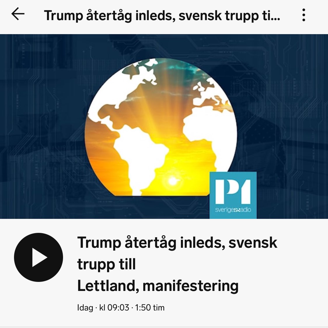 PeterThomsson's tweet photo. Har Trump slagit till reträtt eller är det bara att skribenten inte kan skilja på återkomst och återtåg? https://t.co/zDW20YmYGl
