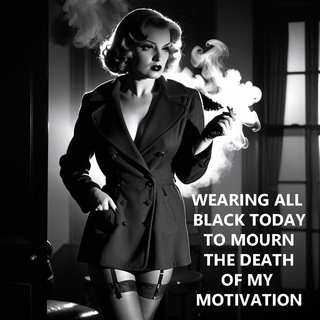 MAGA_MELISSA_69's tweet photo. Good Morning, Sweethearts! 💋 Rocking all black today to mourn my motivation. ☀️ It’s my last day of freedom before Monday rolls in like an uninvited houseguest. Savoring every second and pretending responsibilities don’t exist. 🏖️☕️ #VacationVibes #MondayCanWait https://t.co/Um45sE2HCf