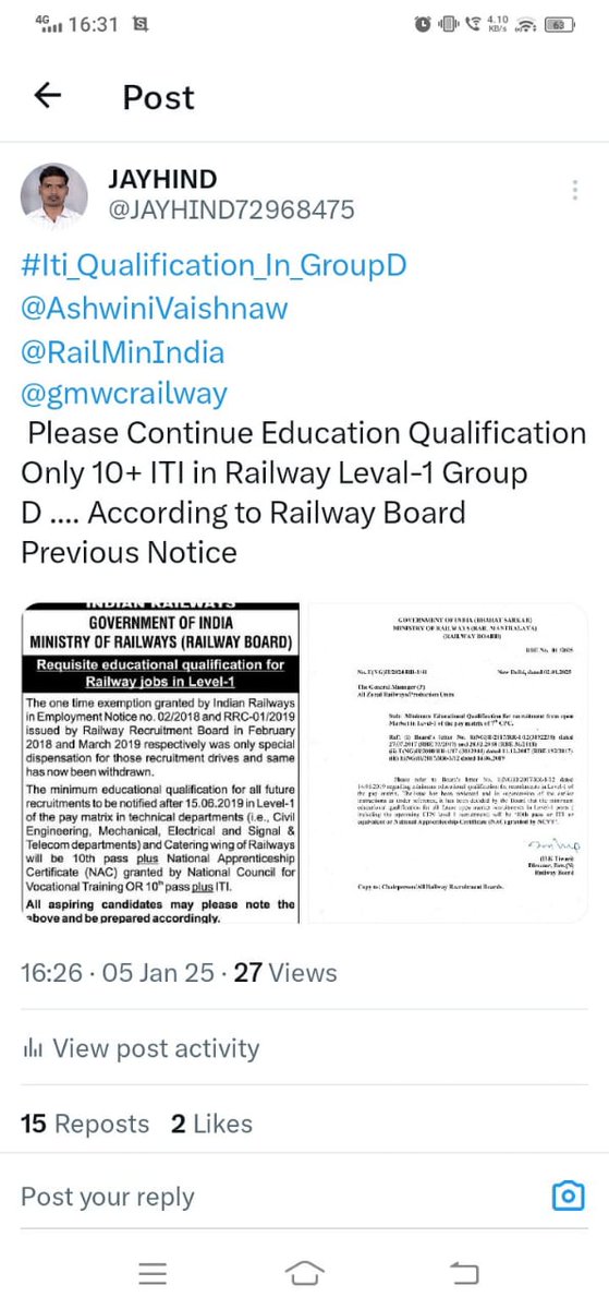 MhtSghKshtra2's tweet photo. #Iti_Qualification_In_GroupD 
#Iti_Qualification_In_GroupD
#Iti_Qualification_In_GroupD
#Iti_Qualification_In_GroupD
#Iti_Qualification_In_GroupD
#Iti_Qualification_In_GroupD https://t.co/kIpcwvcUmU
