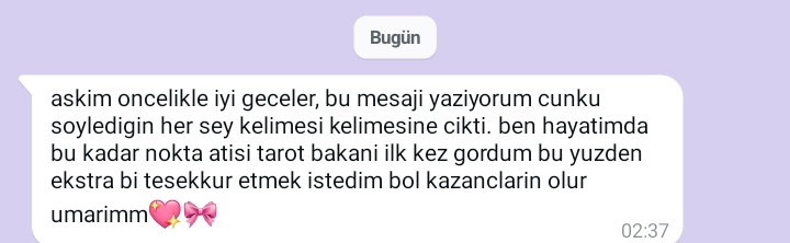 Geri dönüş 💝