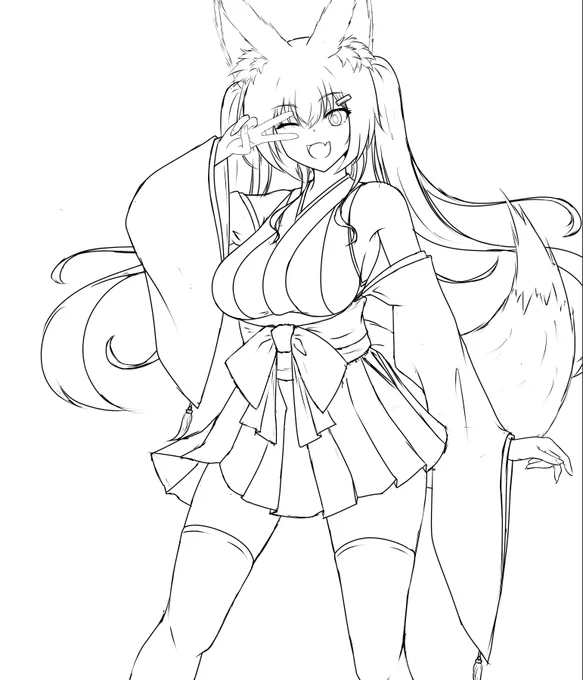 wip
立ち絵の下書き出来た
次はsd絵とバストアップの下書き 