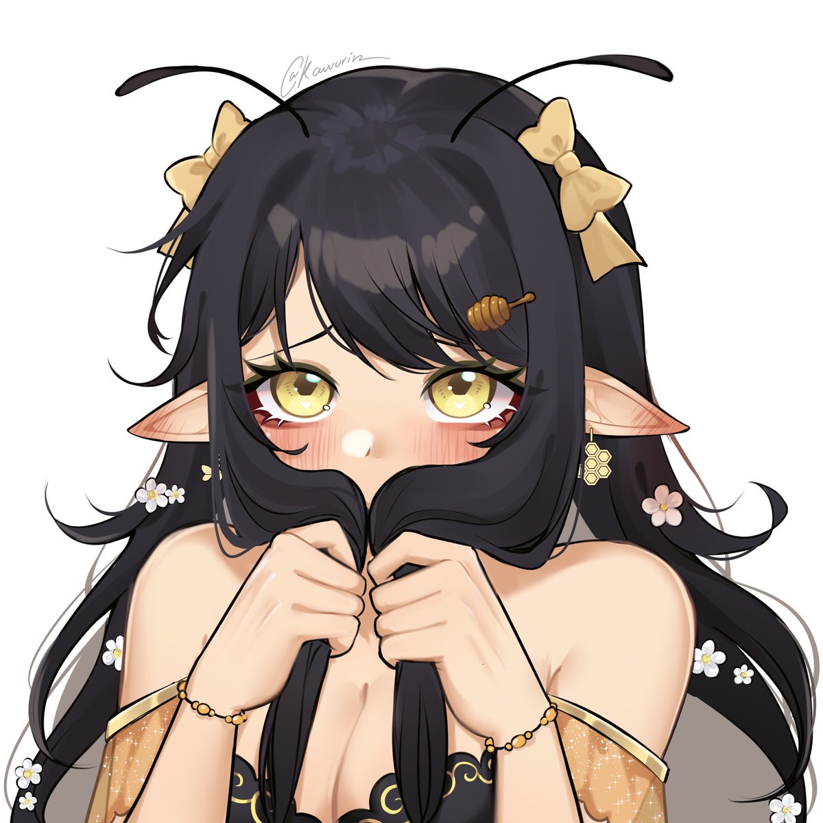 tinibee's tweet photo. I have a new name 💛👀

Itsbeevt —> tinibee 

Same bee different name! I hope you guys like it 🥺 

#beeillust | 🎨 #Kawurin_ https://t.co/hLgG9hsS4q