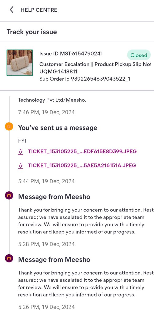 Meet_Shaurya's tweet photo. @meesho_support @Meesho_Official @meeshotech I was going to place an order when I noticed that wow these people haven't even solved the last complaint, their fraud shadowfax pickup partner will pickup the product and they won't even refund your money. What a scam, nice 👏👏 https://t.co/B9DQYjGrgV