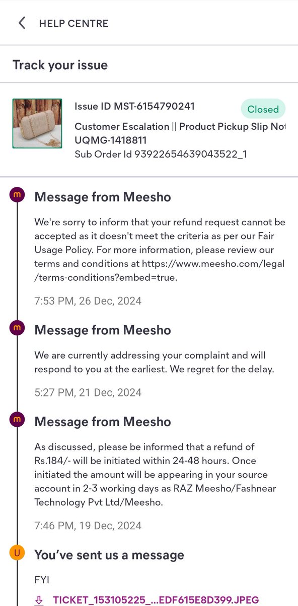 Meet_Shaurya's tweet photo. @meesho_support @Meesho_Official @meeshotech I was going to place an order when I noticed that wow these people haven't even solved the last complaint, their fraud shadowfax pickup partner will pickup the product and they won't even refund your money. What a scam, nice 👏👏 https://t.co/B9DQYjGrgV