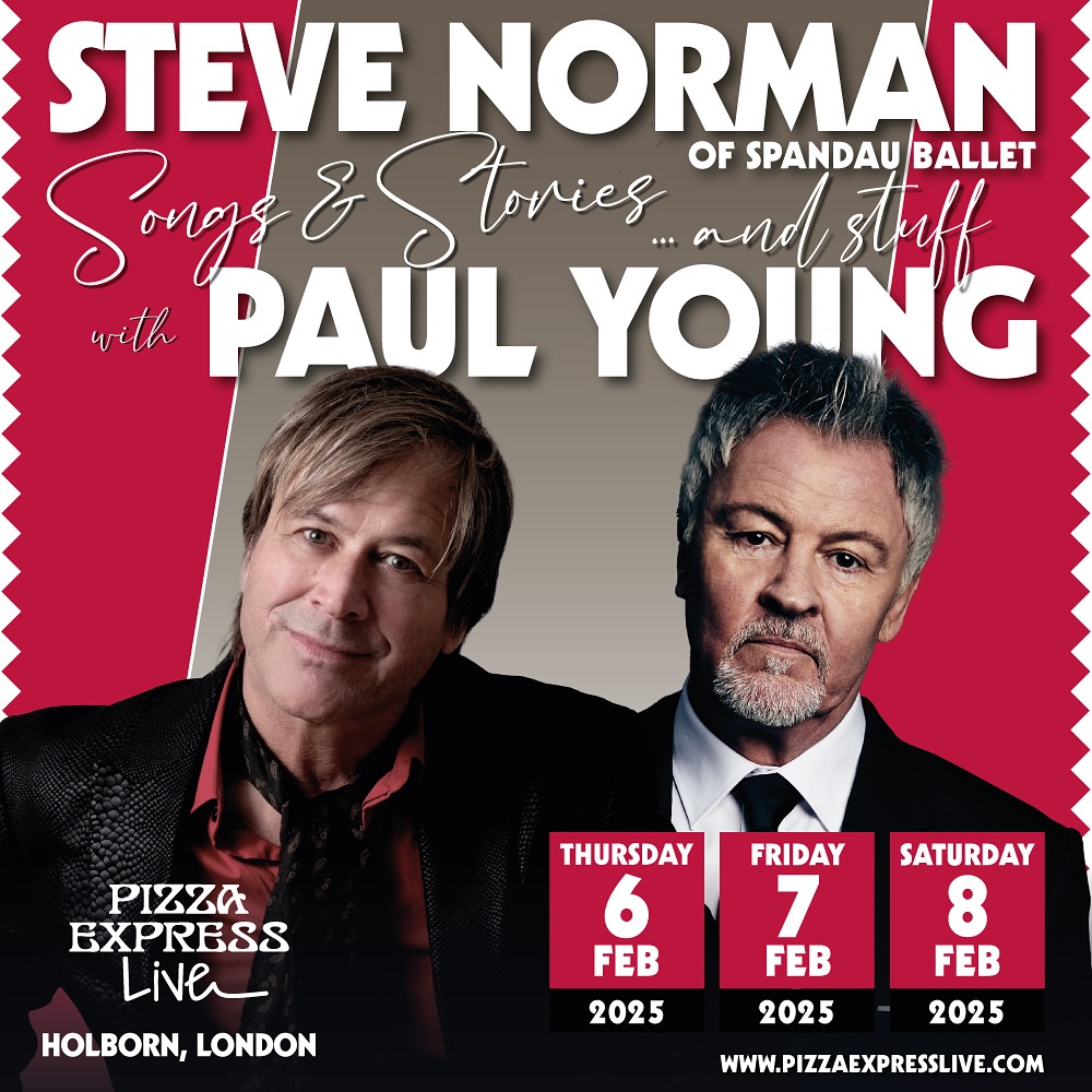 A reminder of <a href="/SteveNormanReal/">Steve Norman</a> 's evenings with <a href="/PaulYoungParlez/">Paul Young</a> in February. Any remaining tickets are @ pizzaexpresslive.com #live