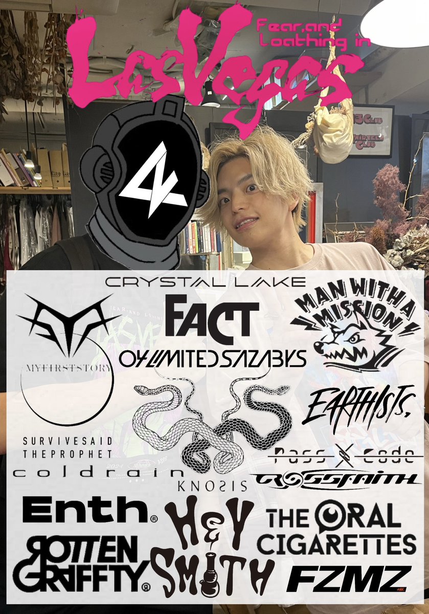 falilv_uga's tweet photo. Hololive × fear,and Loathing in Las Vegasを実現させたいその辺の大学生
2025年も全力ライブキッズ&amp;全力ホロ活
 #ホロライブ自己紹介カード 
 #ホロライブ好きな人と繋がりたい 
 #邦ロック好きな人と繋がりたい 
 #日曜だし邦ロック好きな人と繋がりたい https://t.co/2g8oaDZcw4