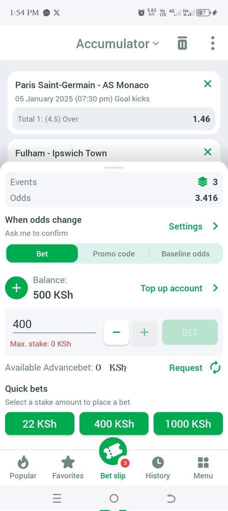 djcrosskenya's tweet photo. @modihcue I have this problem..just reg an account today but can't place a bet https://t.co/eBNjKTb5NF