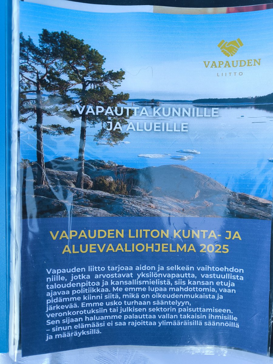 TiinaKeskimki's tweet image. .@VLpuolue kunta- ja aluevaaliohjelma 2025.