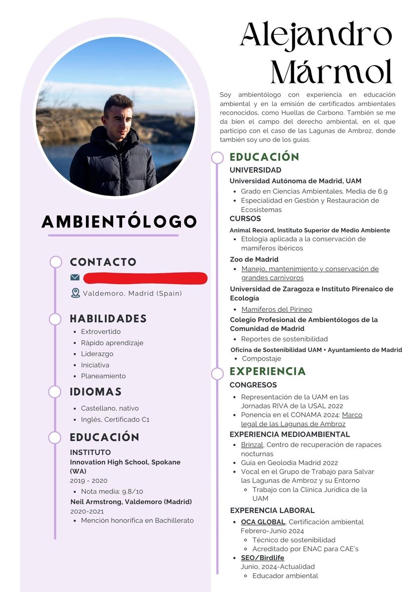 ccambientalex's tweet photo. Por si alguien no entiende lo de las FPU:

Mi CV normal / Mi CV si pido la FPU https://t.co/tcVA9n6pNy