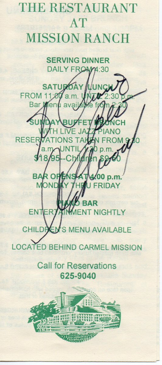 AntiqueEady's tweet photo. Hollywood Royalty added to the website today. Clint Eastwood signed Mission Ranch Menus. Check them out at
https://t.co/thngGarLLt https://t.co/8ZHVkyyiyY