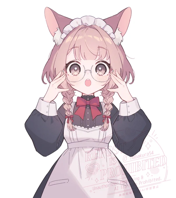 かきぞめメイドさん 