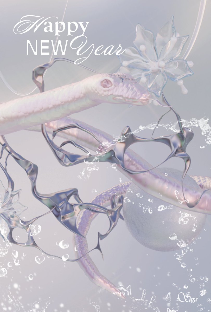 _nrbsn_'s tweet photo. ポストカード用に作ったデータの方がお気に入り🐍🫧

#blender #b3d #3dcg https://t.co/btxEYUnQS8