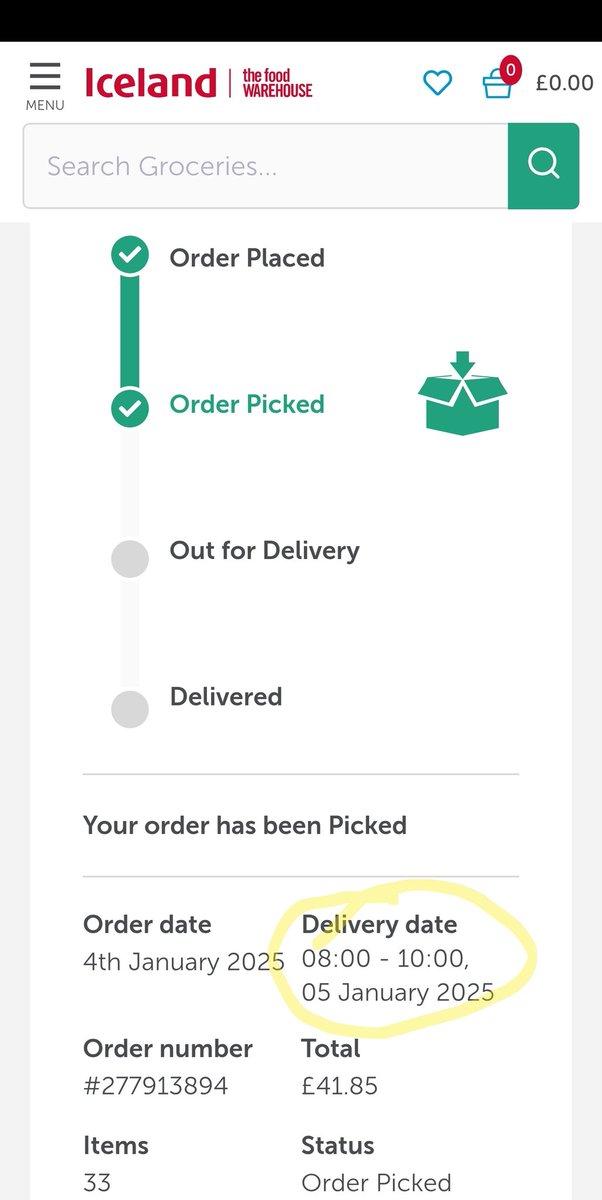 NobleRedDevil's tweet photo. @IcelandFoods Hello, I hope you're well. I wonder if you can tell me what's happening with my order? https://t.co/qk9L6dfnd5