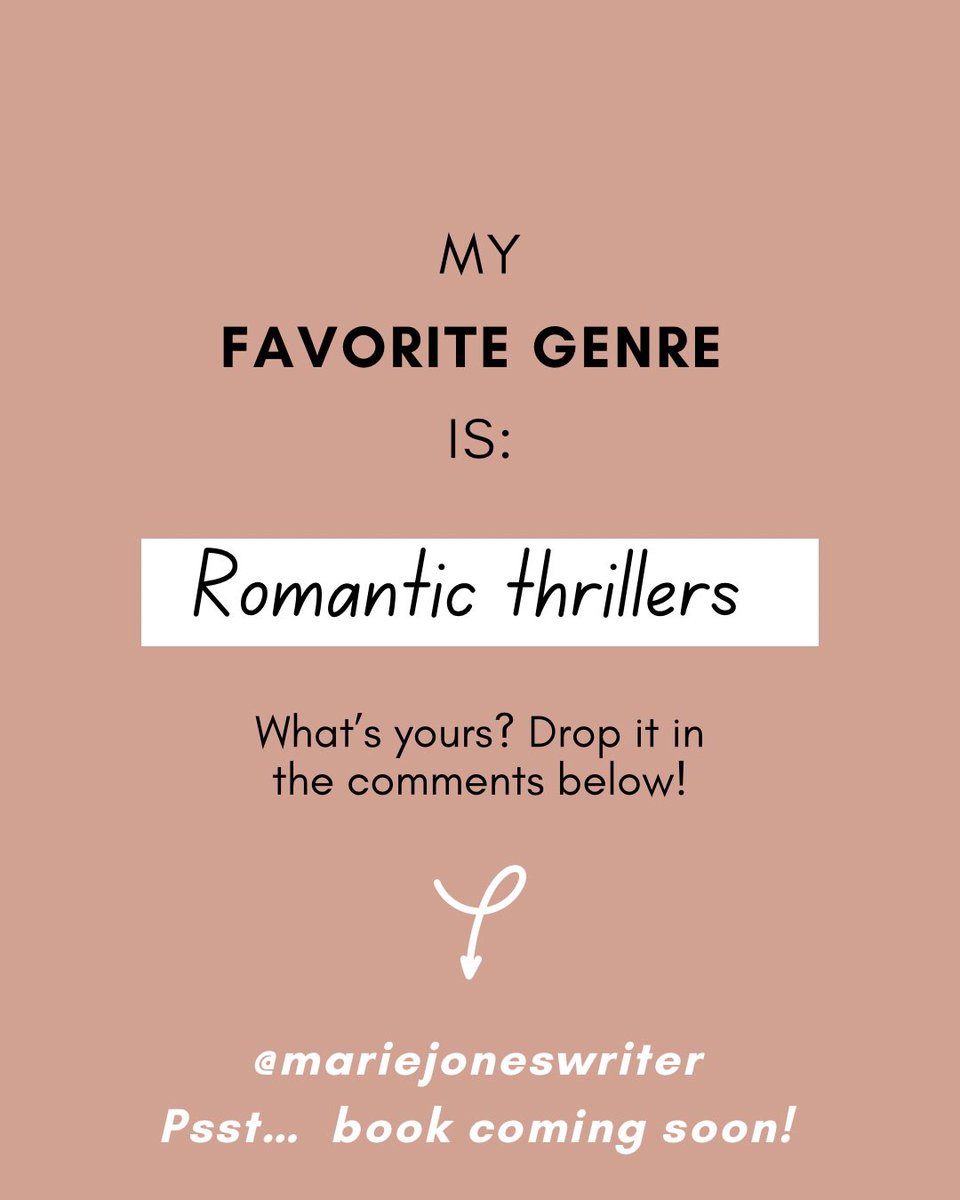 No surprise here 😂 but my favourite genre to read is the same as what I write - romantic thrillers! But I also love fantasy, mysteries, and romcoms. What’s your favourite genres? Let me know in the comments below 👇🏻 #favouritegenre #bookgenre #romanticthriller #bookreader #book
