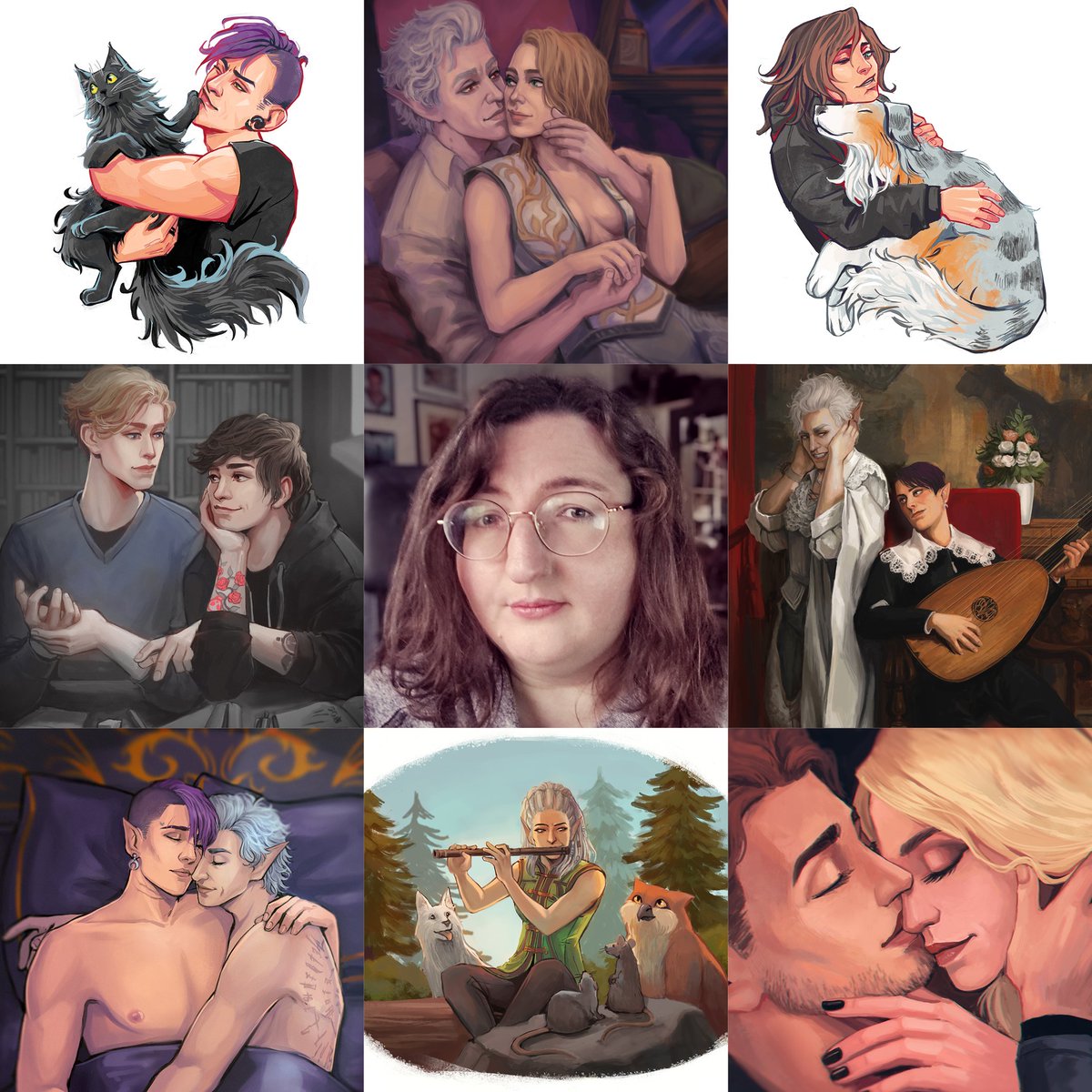 #artvsartist2024 
Or rather: my collection of hugs and fluffballs in 2024 😌