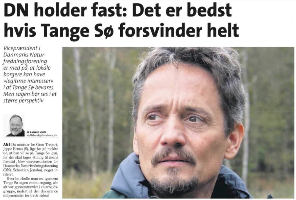 Drømmen om en vild Gudenå lever videre ❤️🙏

Vicepræsidenten i <a href="/DanmarksNatur/">Danmarks Natur</a> er klar: “Vores anbefaling er stadig en fuldskala naturgenopretning af Gudenåen. Det er den mest naturlige løsning, der tilgodeser både Gudenåen og Tange Å” slår Sebastian Jonshøj fast.

#dkpol #dknatur