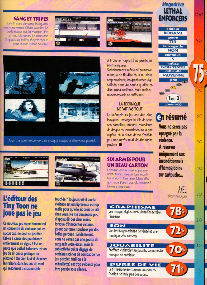 AllmightoFranky's tweet photo. On passe au portage (assez moyen quand même) du sympathique #LethalEnforcers sur la #Megadrive,et #tesserae sur #gameBoy.... 3/5 https://t.co/hxFkVHsg4c