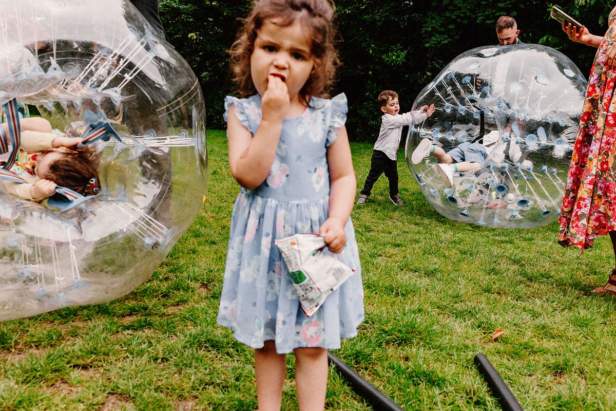 In my opinion, every wedding should have giant balls for people to get inside. By 2029 it could be the norm at most weddings the same way a cake or a first dance is. Or socks that say 'groom' on the side. #giantweddingballs #documentaryweddingphotography #photojournalism