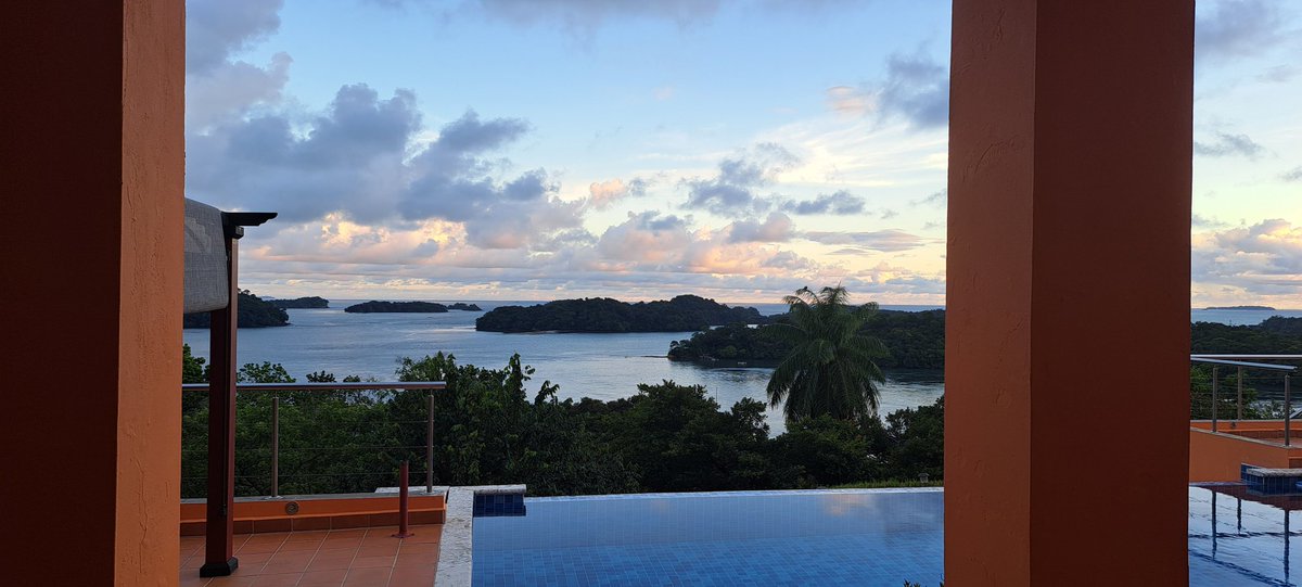 We often forget to look at the mountains ( Volcan Baru) at the back and only see the view to the ocean <a href="/BocaChicaPanama/">Boca Chica Panama</a>