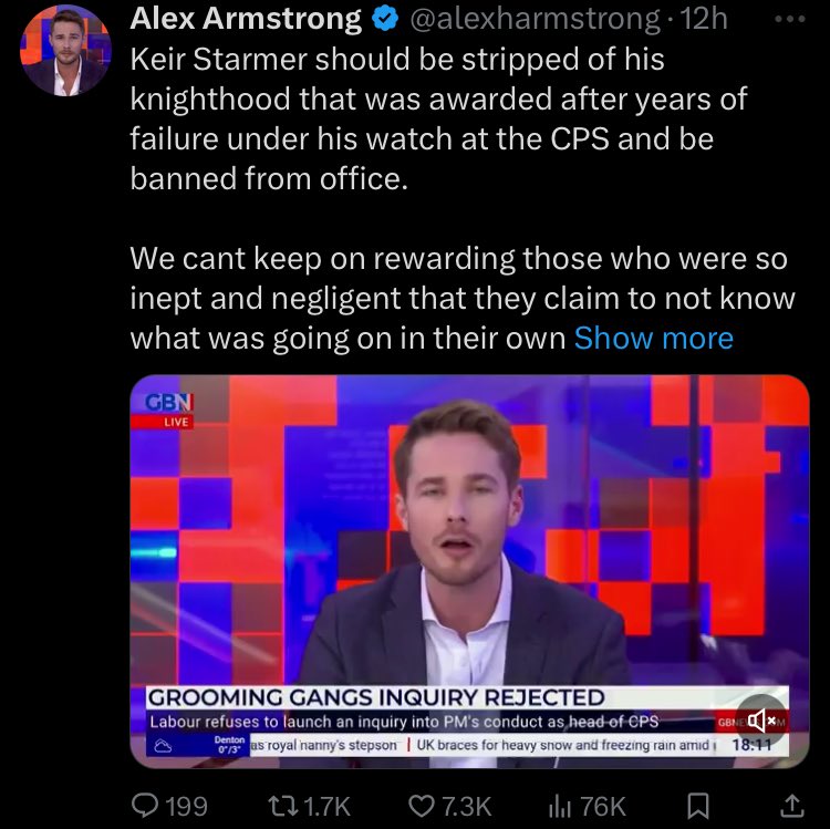 TuftonTweets's tweet photo. Alex here shouldn’t be trusted with crayons yet ⁦@Ofcom⁩ let’s this shitshow roll on, unchecked. https://t.co/F9ZtVj28Ny