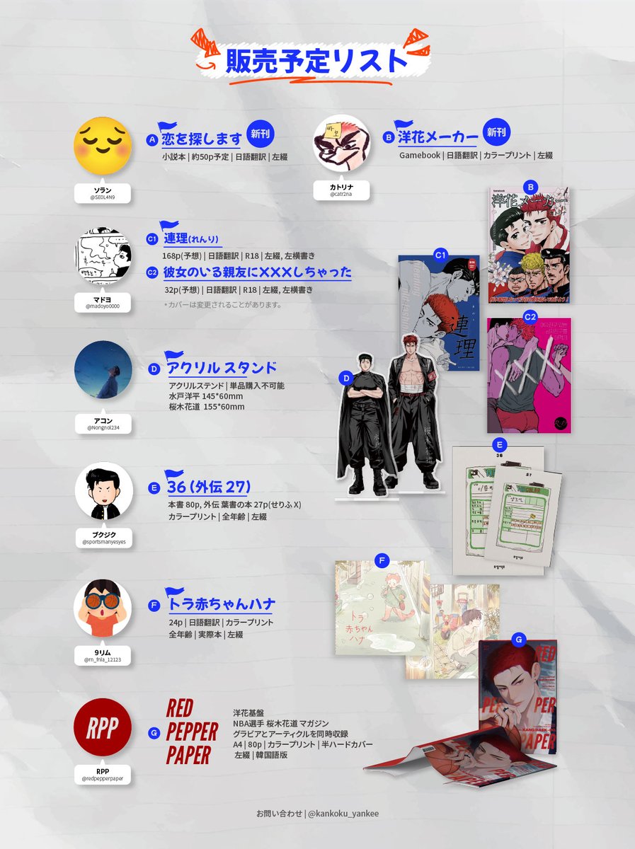 🚩🛵🌬️🌬️
販売予定リストを公開します
状況により仕様が変わる場合がございます。