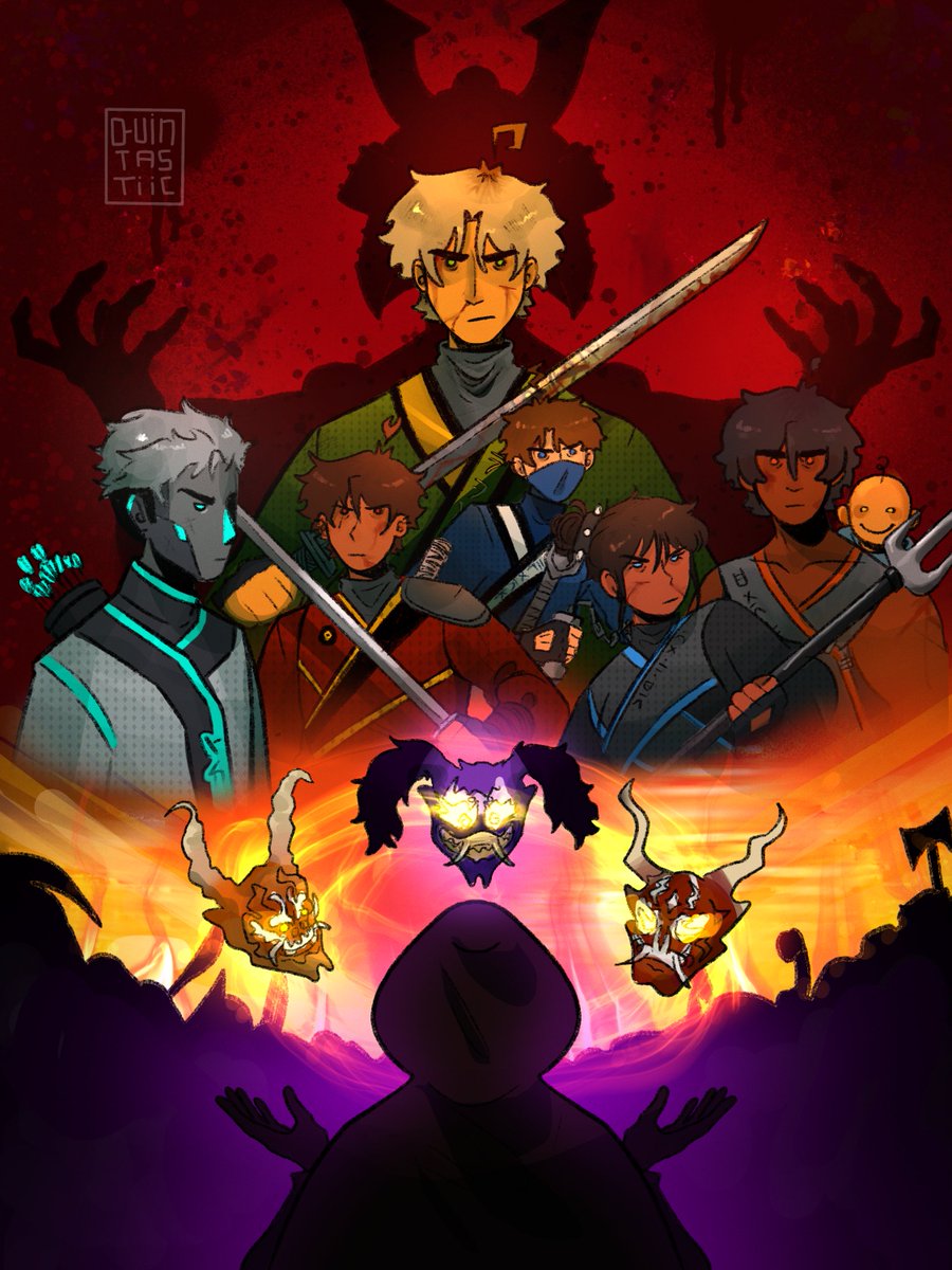 Quintastiic's tweet photo. Sons of Garmadon Poster [redraw] #ninjago https://t.co/bq19CQGE6s
