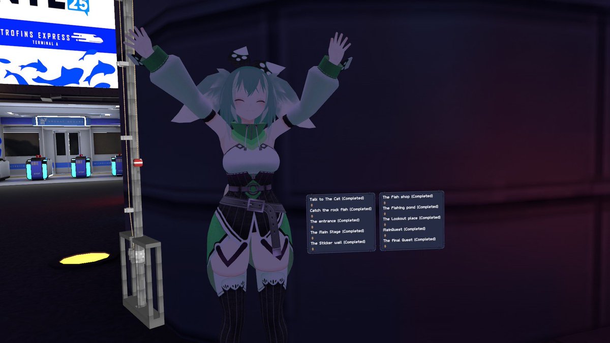 TAGA_VR_etc's tweet photo. @VRChat

遂に全クエスト達成しました。それで、あのネズミはどこに…？何の変化も見られないのですが…

Finally, I finished all quests.  ....Where's VRRat? Nothing happened🧐

#himvrc
#VRC苦行部 https://t.co/46ccFEmVOm