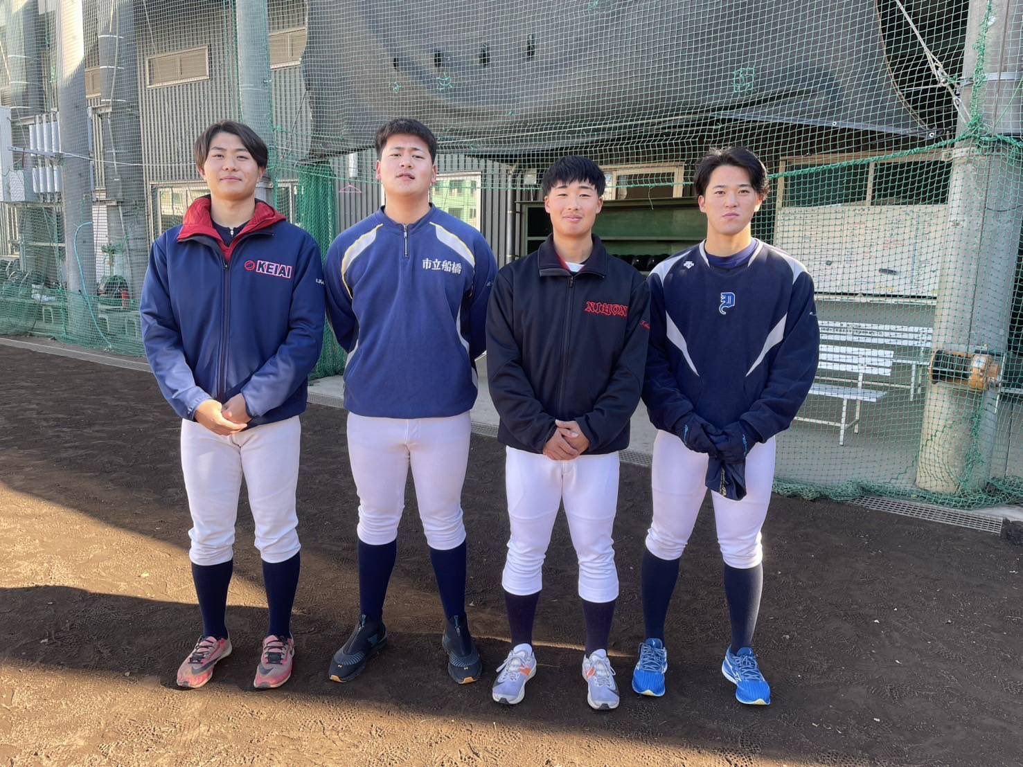 市立船橋ユニフォーム、練習着