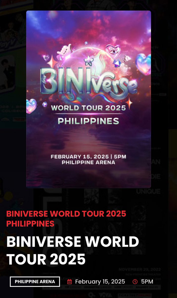 TEAMBLOOMPH's tweet photo. Tickets are still available for BINIverse World Tour 2025 Philippines! 

Purchase your tickets here
🎟️: https://t.co/TQogc0QnxN
🎟️: https://t.co/SiWtJZl1xS

 #BINIVerseWorldTour2025 #BINIWT2025 #BINIWorldTour #BINIWTPh https://t.co/toLYmpQcy0