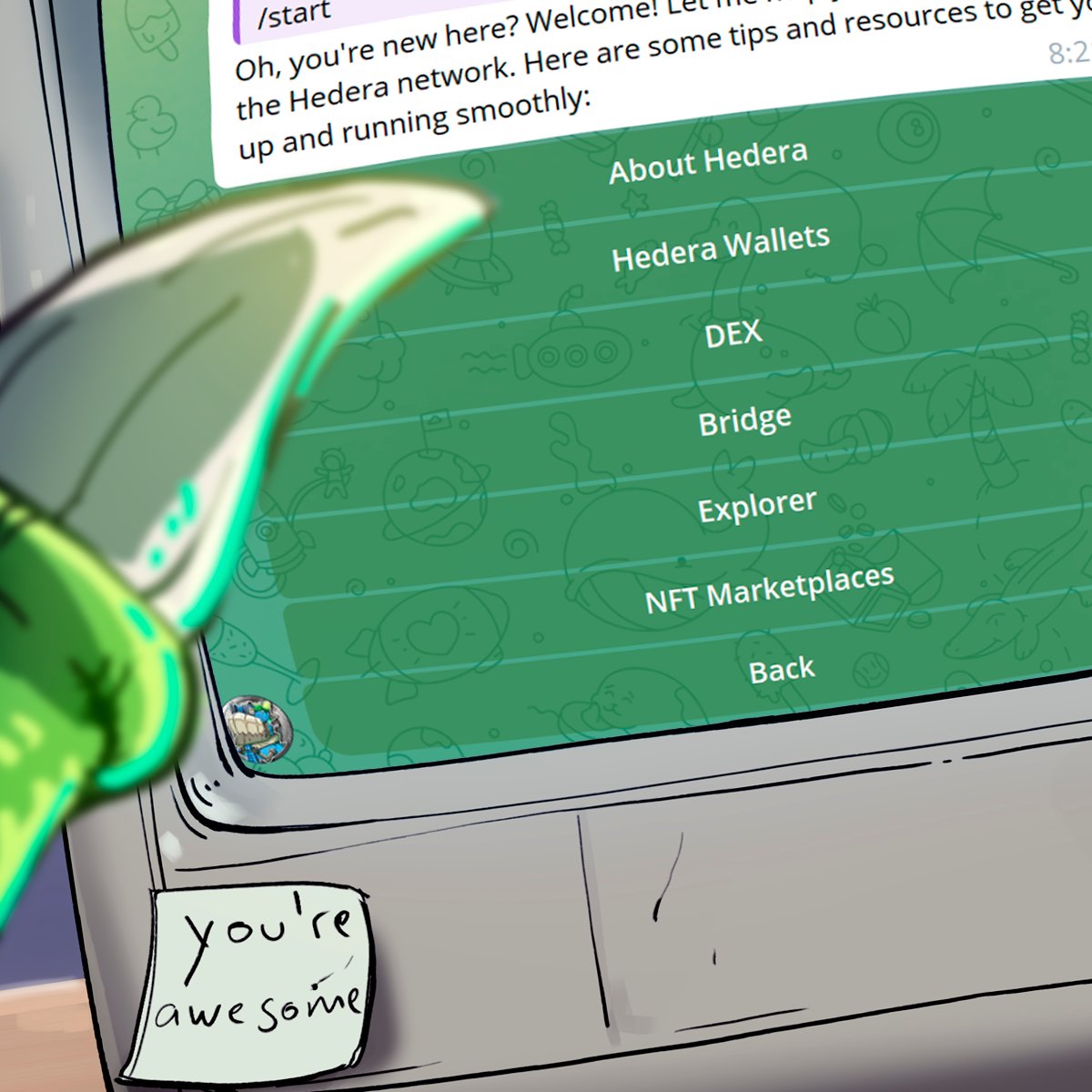 dino_hbar's tweet photo. To: Gilbert
Subject: Congrats on Roybot 

Gilbert, amazing job on Roybot! This “Hedera Newbie Guide” command is pure genius—perfect timing with all the new $DINO users arriving. You’ve made onboarding simple and welcoming. The Dino Corp is lucky to have you.

- Roy📨 https://t.co/EfuPCZNGoJ