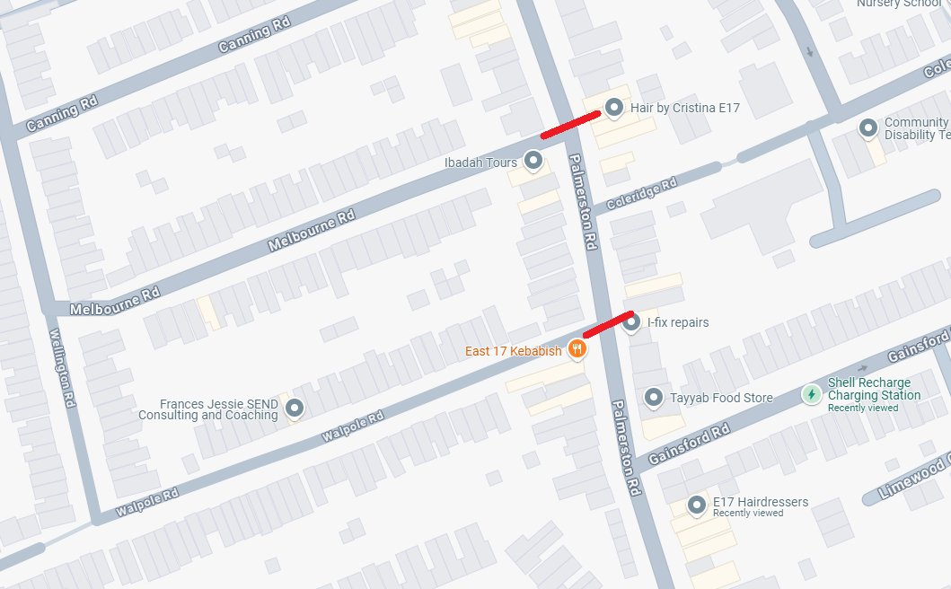 ⚠️ Road closure

Palmerstone Road is currently closed between Walpole Road and Melbourne Road due to a traffic incident. Please avoid the area if possible or seek an alternative route.