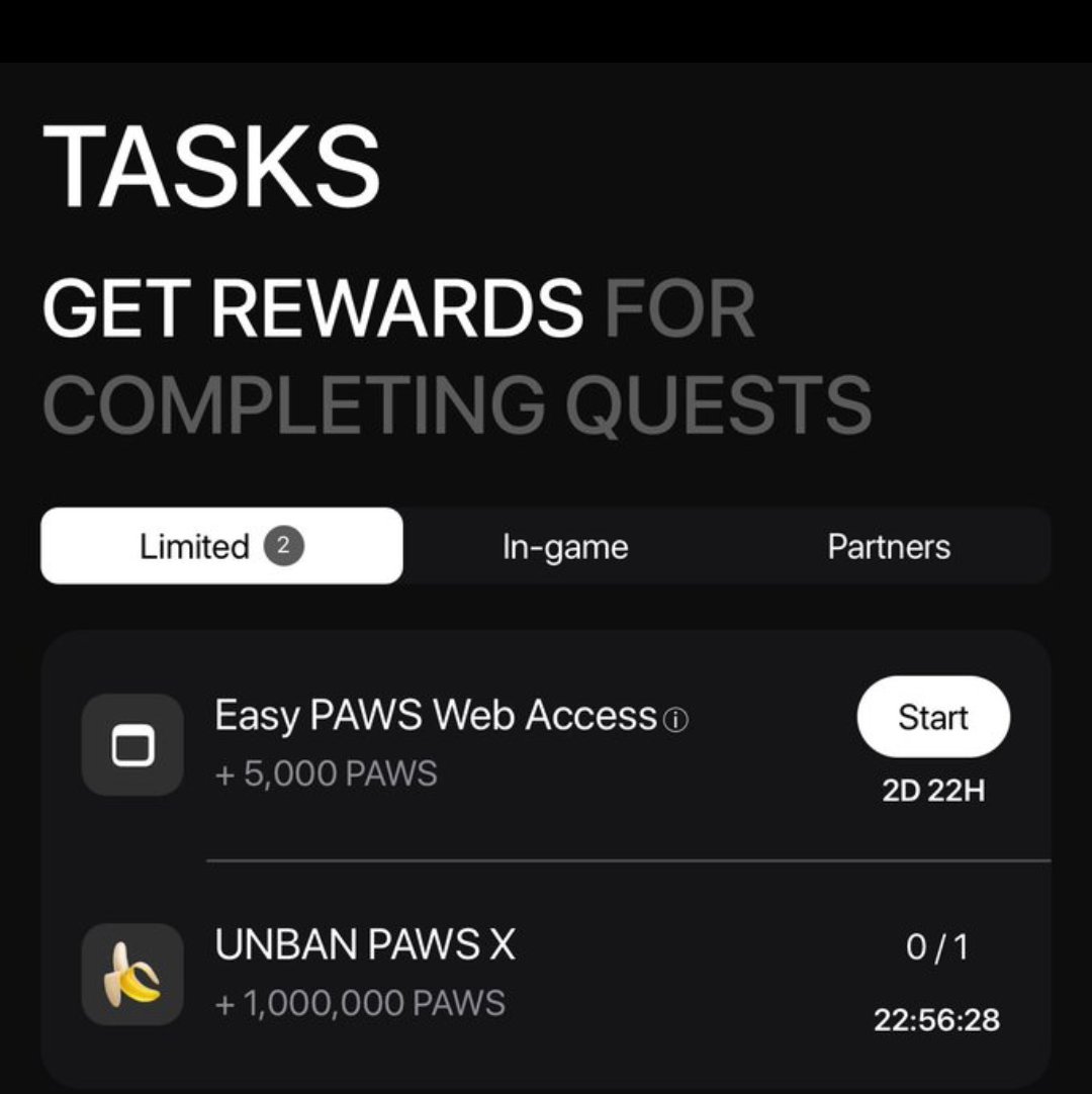 Comment #UNBANPAWS for $PAWS account on x to be unsuspended. 
Earn 100000 $PAWS