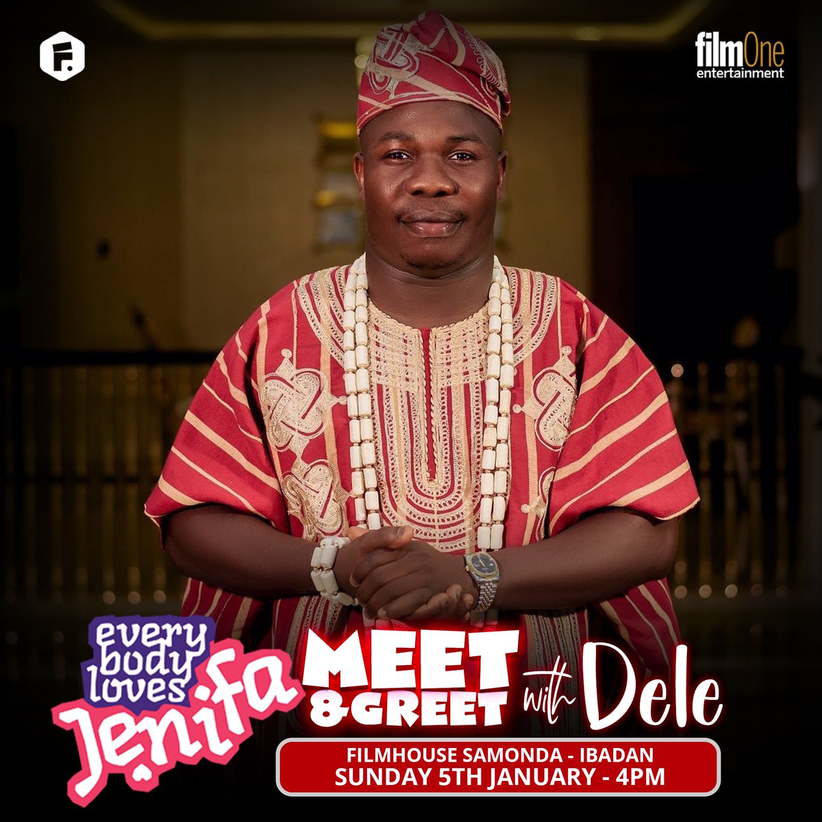 funkeakindele's tweet photo. Hello beautiful people 
Happy first Sunday of the year
I’m really grateful for the love and support 
Join us for a MEET and GREET today featuring your favorite celebrities to watch #ELJthemovie! Swipe to find out which cinema they would be visiting today.

#EverybodylovesJenifa is showing in all cinemas nationwide in Nigeria and select cinemas internationally in the US, UK, Ireland (Dublin), and Canada. 
#ELJthemovie
#EverybodylovesChristmas
#funkeakindelenetwork
#afunkeakindeleandtundeolaoyefilm