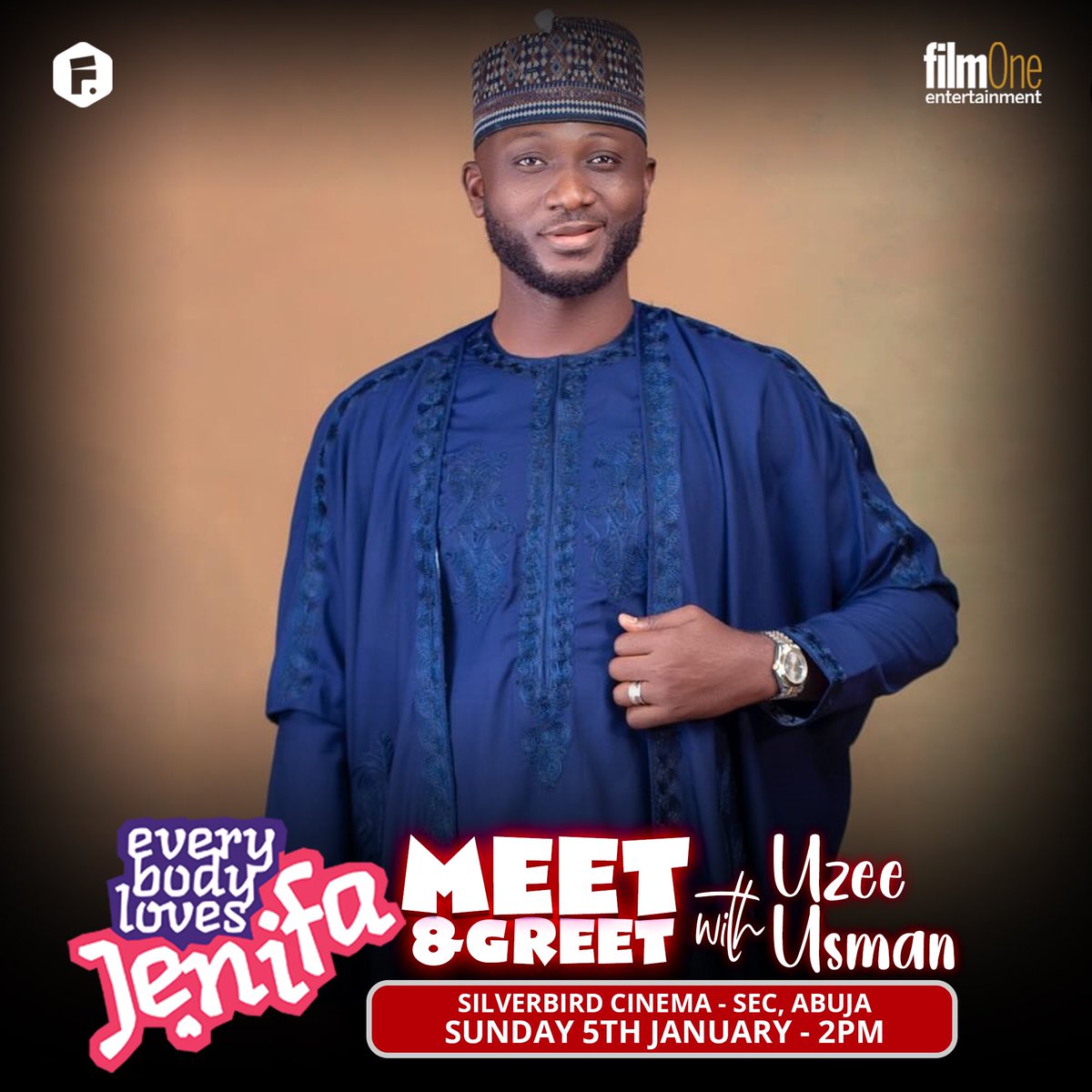 funkeakindele's tweet photo. Hello beautiful people 
Happy first Sunday of the year
I’m really grateful for the love and support 
Join us for a MEET and GREET today featuring your favorite celebrities to watch #ELJthemovie! Swipe to find out which cinema they would be visiting today.

#EverybodylovesJenifa is showing in all cinemas nationwide in Nigeria and select cinemas internationally in the US, UK, Ireland (Dublin), and Canada. 
#ELJthemovie
#EverybodylovesChristmas
#funkeakindelenetwork
#afunkeakindeleandtundeolaoyefilm