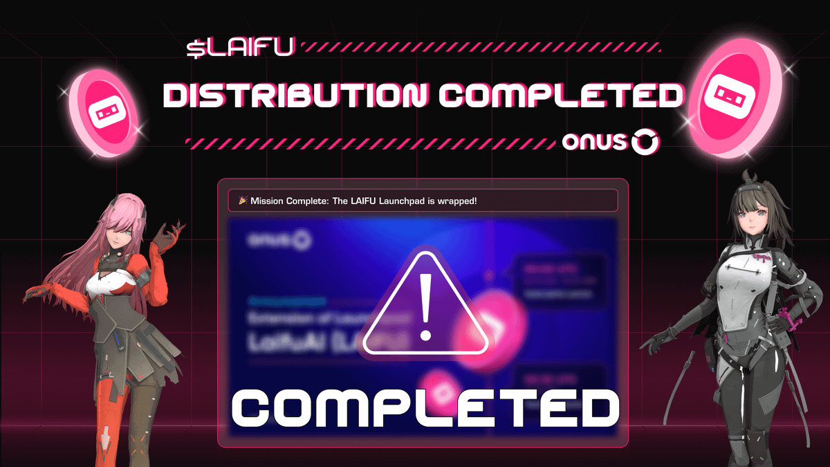 LaifuAI's tweet photo. 🎉 Mission Complete: The LAIFU Launchpad is wrapped!

To everyone who joined us on @ONUSFinance Launchpad—you’re amazing!

Tokens are now distributed, and yes, 30% is unlocked and ready for you. 🚀
✅ Purchase Method: FCFS
✅ Total Tokens Offered: 200,000,000 $LAIFU.
✅ Fixed Price: 1 $LAIFU = 35 $VNDC.
✅ Participants: 1,718 supporters from the community.
✅ Total $VNDC Committed: 5,948,560,044 $VNDC.

🔥 Next up? Official listing details are coming soon.

Thank you for your incredible support, and stay tuned!

#BuiltOnBase #LaifuAI #AI #ONUS