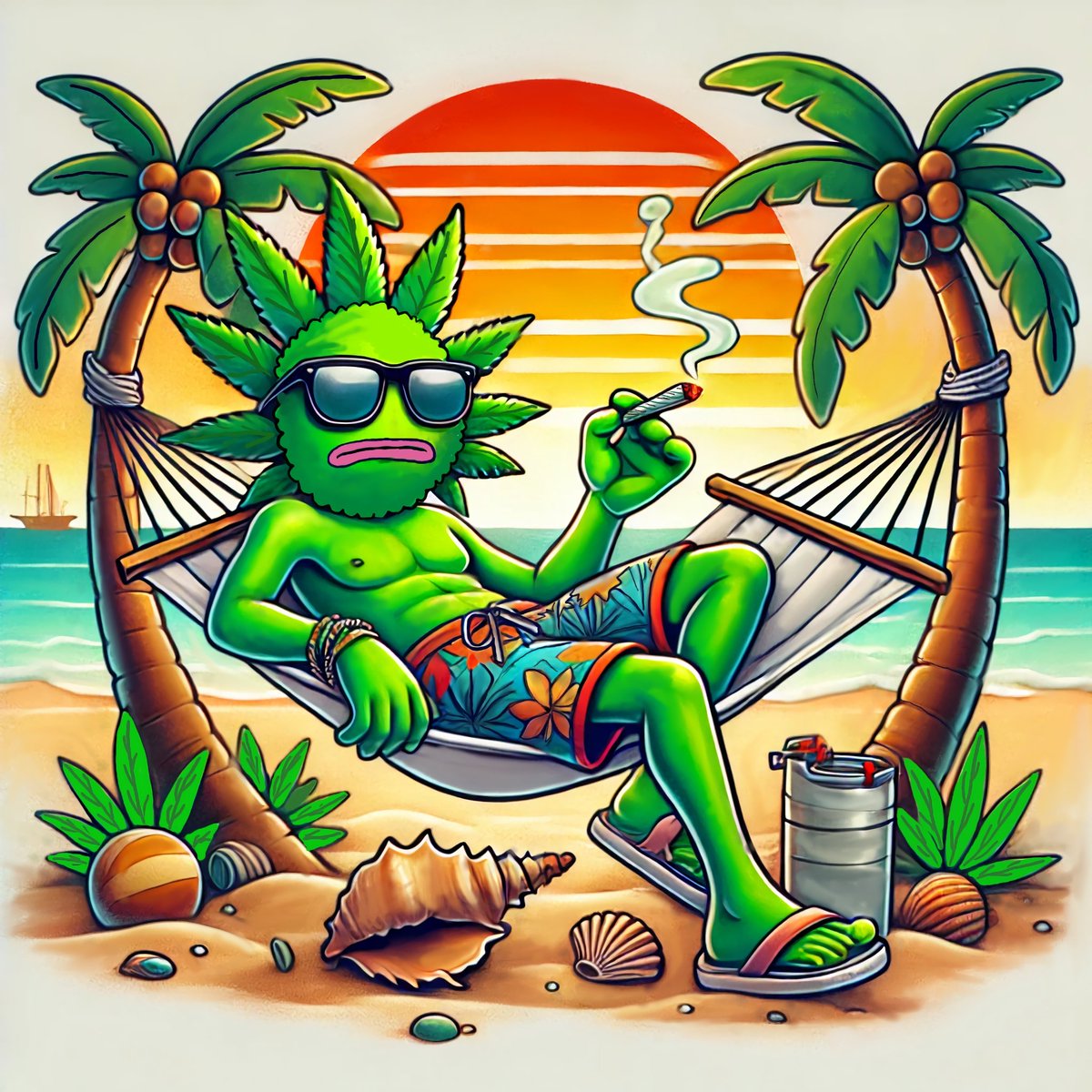 MarvelShivam's tweet photo. Chilling Sunday on beach 🌊🌊
Hope you enjoy it ser
Btw, this is my 13th Fan Art of Canna Sapiens @CannaSapiensNFT 
@0xTama_ 
@tmoneyyETH 
@BerlinTheFrog 
@NftRiles https://t.co/9FqQRlJ3bB