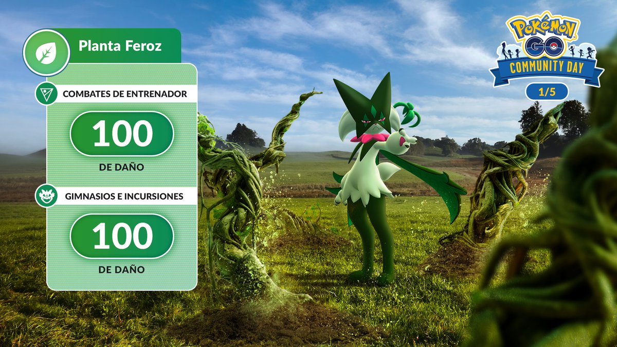 Hoy es el Día de la Comunidad de Sprigatito en Pokémon GO:

🕑 14:00 a 17:00
➡️ Sprigatito Shiny 💫 
➡️ Meowscarada con Planta Feroz y Truco Flor
➡️ Investigación temporal 
➡️ Investigación de pago 

➡️ Más información:
pokexperto.net/index2.php?sec…