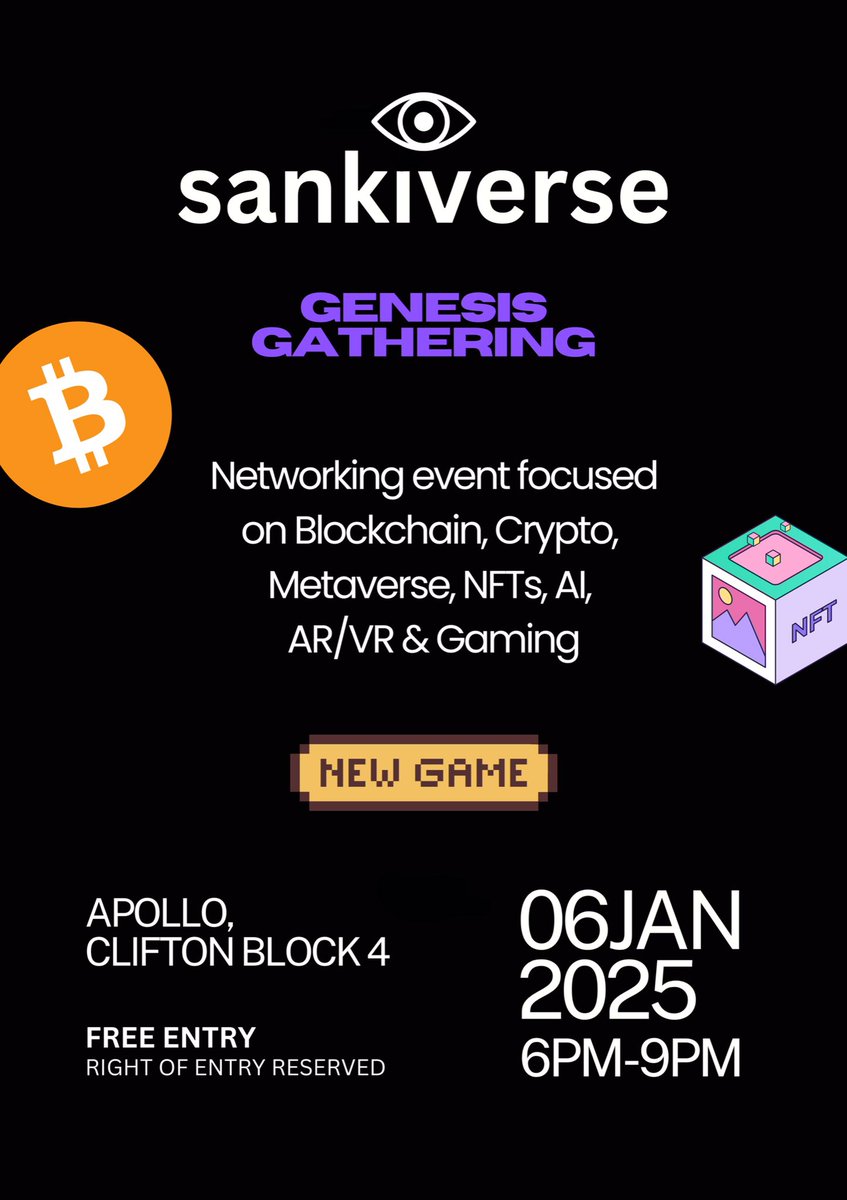 sAnkiverse's tweet photo. Discover the Future at Sankiverse Gatherings!

Join us in Karachi as we kickstart a groundbreaking initiative aimed at building a nationwide network of professionals and enthusiasts in emerging technologies 💥 https://t.co/8kOmCdjVQu