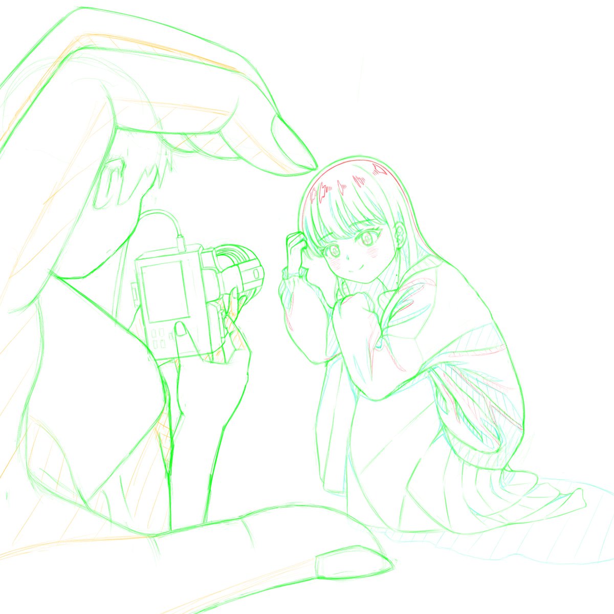 scooll9's tweet photo. Yamada Anna.
It is a drawing based on Youmiya-chan's photo.
山田杏奈。
羊宮ちゃんの写真をもとにした描き下ろしです。
#僕ヤバ 　
#羊宮妃那 https://t.co/3tQk1Sp6lt