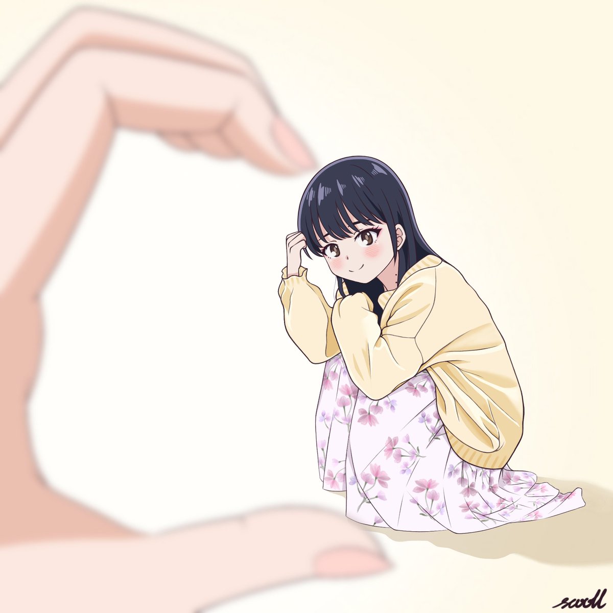 scooll9's tweet photo. Yamada Anna.
It is a drawing based on Youmiya-chan's photo.
山田杏奈。
羊宮ちゃんの写真をもとにした描き下ろしです。
#僕ヤバ 　
#羊宮妃那 https://t.co/3tQk1Sp6lt