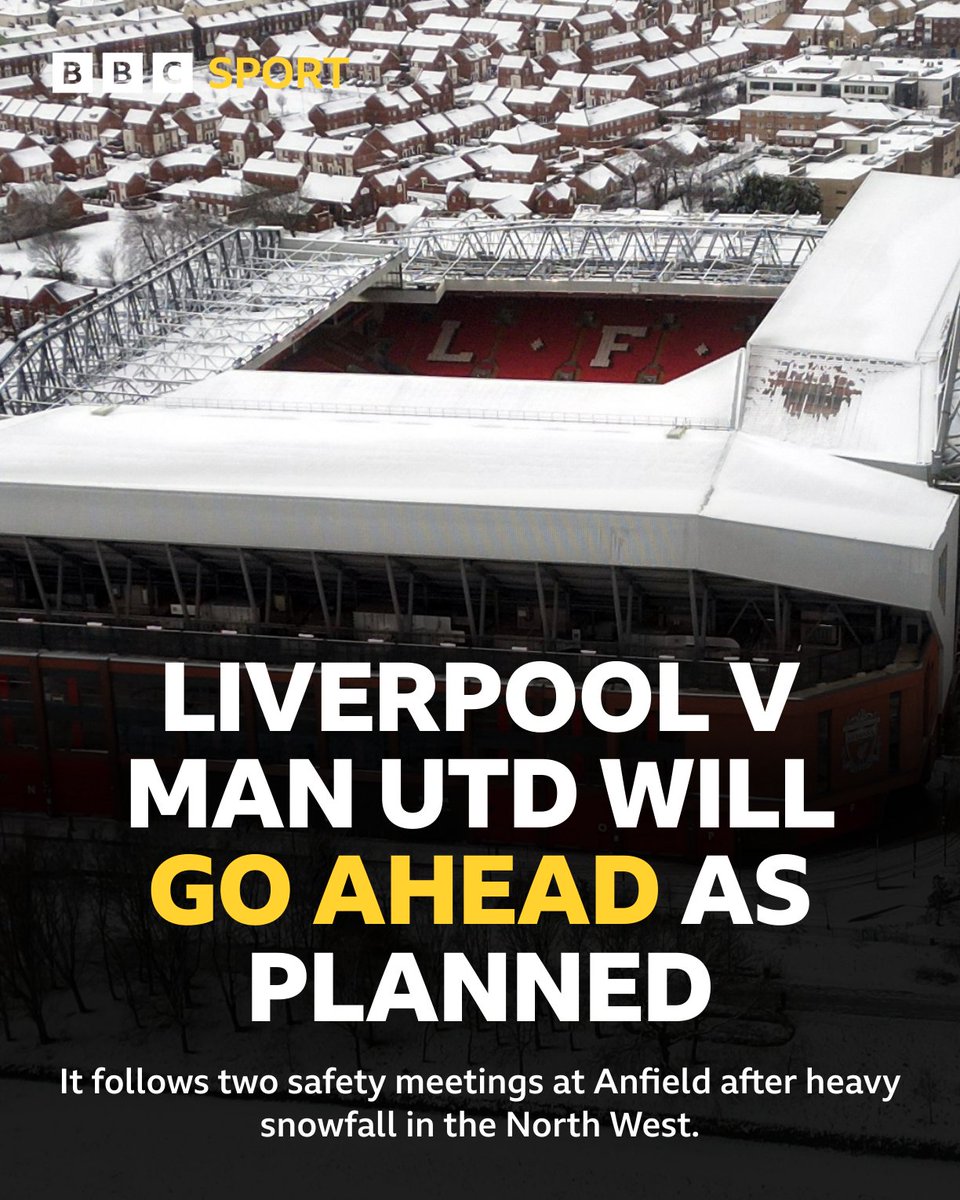 BBCSport's tweet photo. It's game ON at Anfield! 🙌

#BBCFootball #LIVMUN https://t.co/SRcfwgtRW4