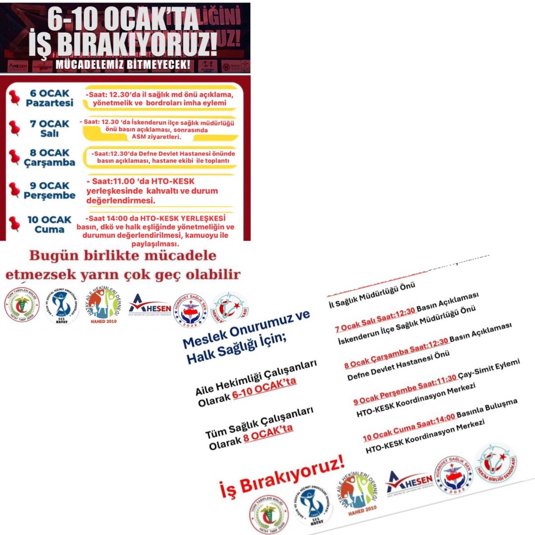 HATAY
6-10 OCAK EYLEM PROGRAMI 

YA HEP BİRLİKTE; YA HİÇBİRİMİZ!

AHESEN ONLİNE ÜYELİK👇
ahesen.org.tr/uyelik/

#yahepbirlikteyahiçbirimiz
#asmlerkapalı

<a href="/Hahed18/">Hahed</a> 
<a href="/AHEF2008/">AHEF</a> 
<a href="/asef_tasef/">Asef Tasef</a>