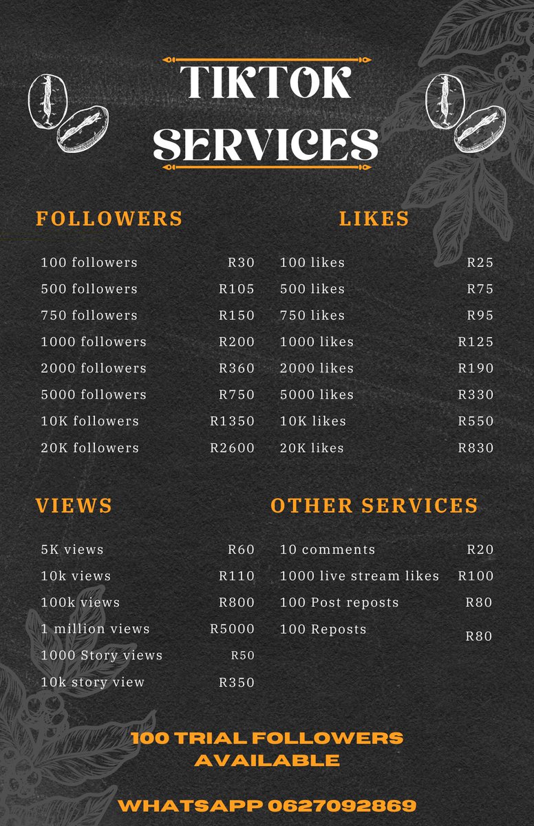 XCreactive's tweet image. Instagram, facebook, Tiktok, telegram etc followers likes available 

WhatsApp +27627092869 and get free 100 followers for free

👉 Wa.me/+27627092869