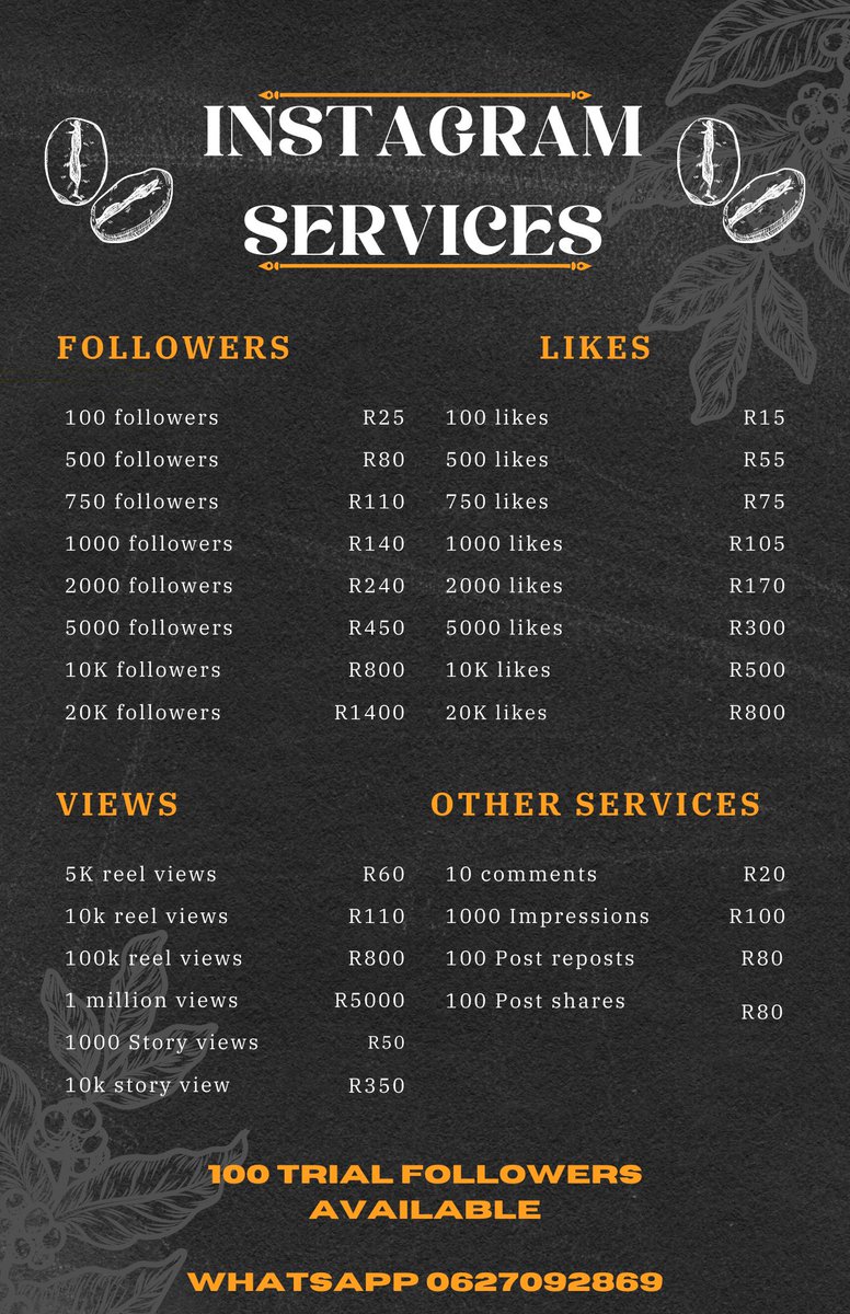 XCreactive's tweet image. Instagram, facebook, Tiktok, telegram etc followers likes available 

WhatsApp +27627092869 and get free 100 followers for free

👉 Wa.me/+27627092869