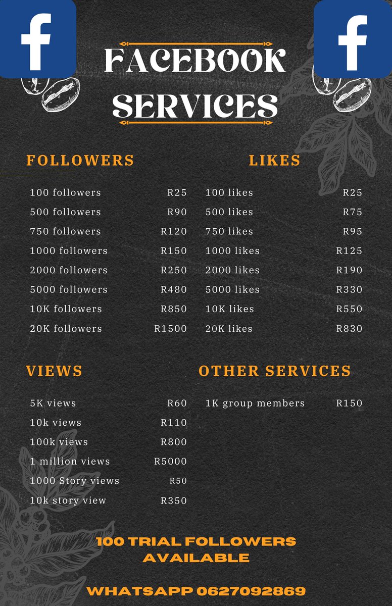 XCreactive's tweet image. Instagram, facebook, Tiktok, telegram etc followers likes available 

WhatsApp +27627092869 and get free 100 followers for free

👉 Wa.me/+27627092869