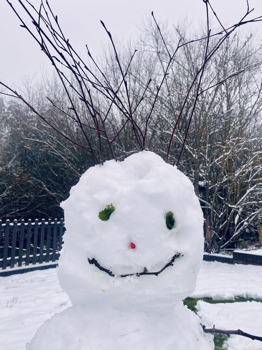 yowenjones's tweet photo. Well I had to make a snowman today โ๏ธ#beingcreative #beinghealthy Mrs N https://t.co/bGSdOcGMT7